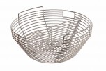 Charcoal basket with divider